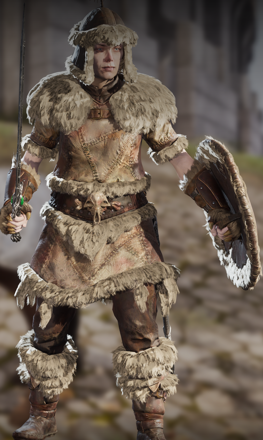 WornFur render