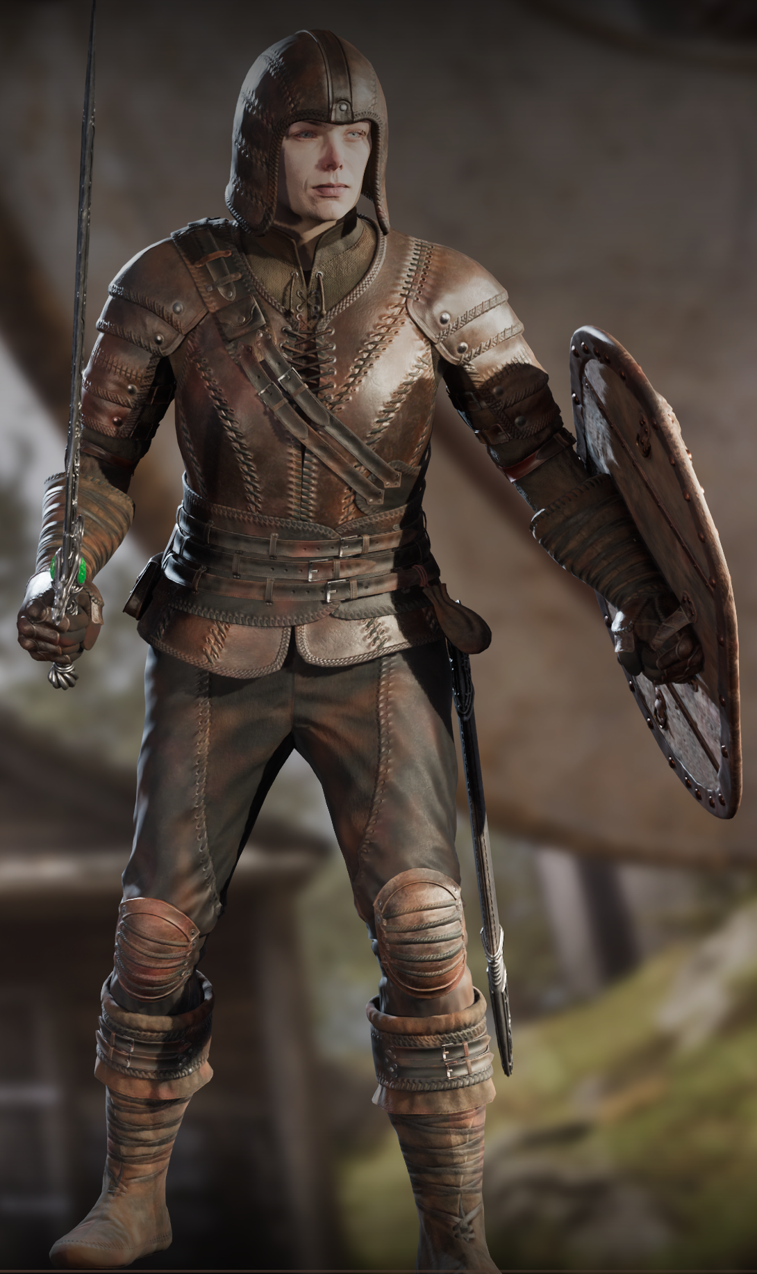 WornLeather render